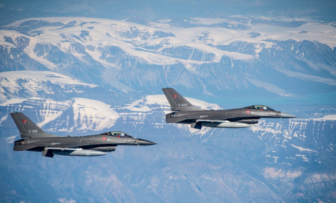 Danish F-16 Jets Stationed at Pituffik Space Base in Northwest Greenland – Latest Aviation Updates