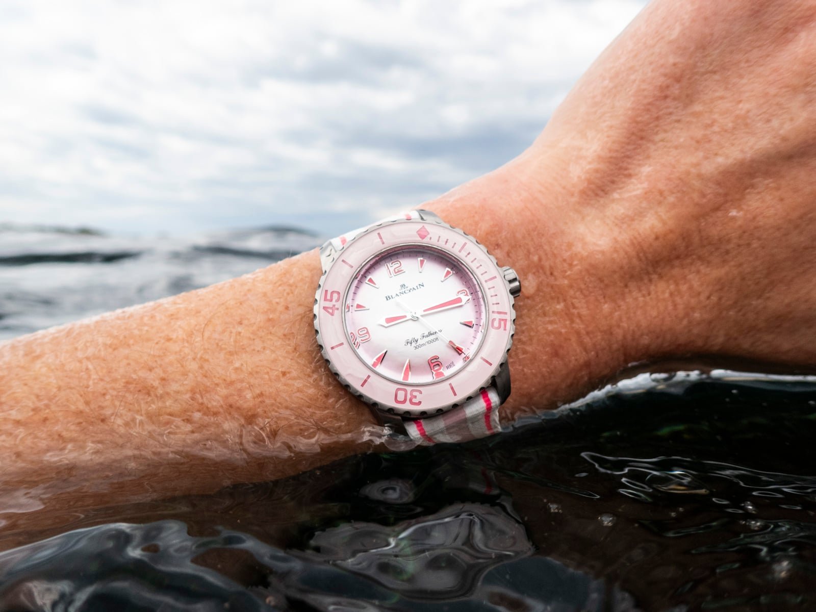Exploring the Pink Blancpain Fifty Fathoms: A Hands-On Review
