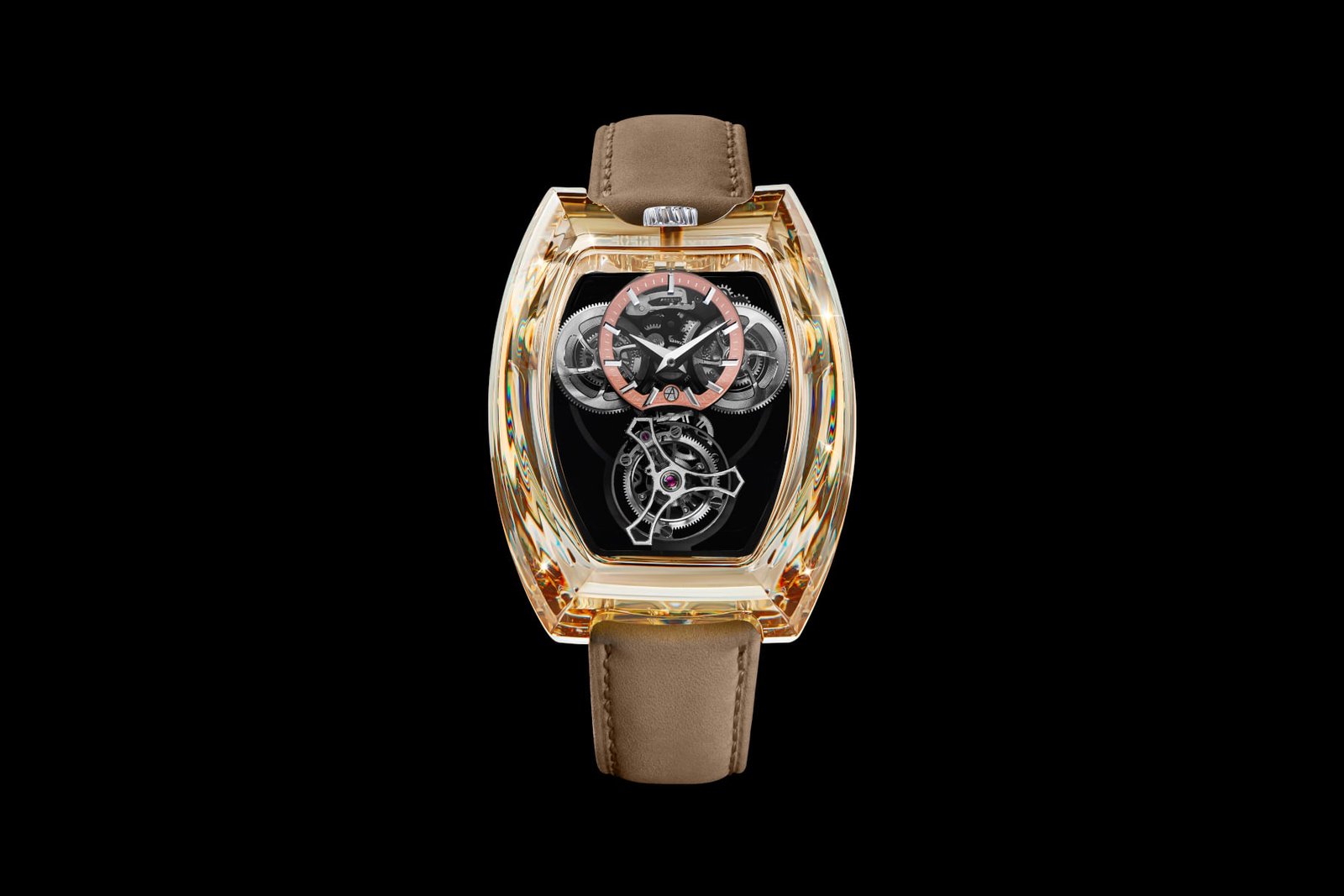 ArtyA's Curvy Tourbillon Shines with a Cosmic Moissanite Design