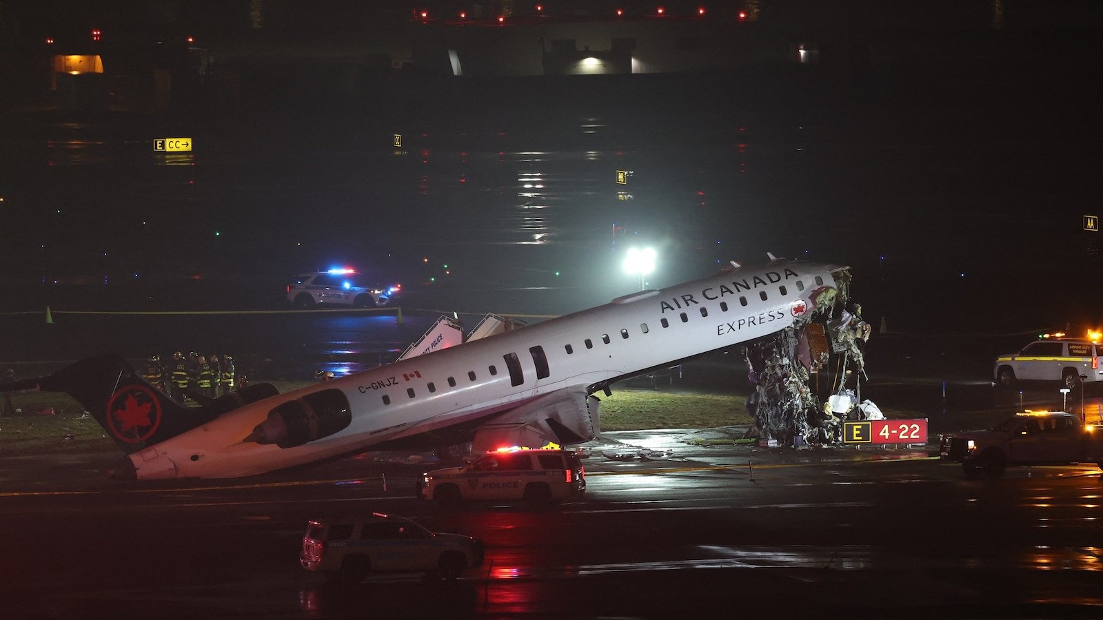 LaGuardia Airport Temporarily Shut Down After Air Canada Aircraft Collides with Ground Vehicle