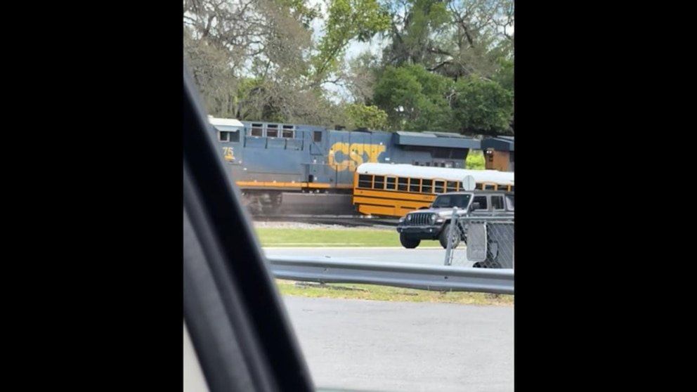 VIDEO: Train Strikes Florida School Bus Carrying 29 Students