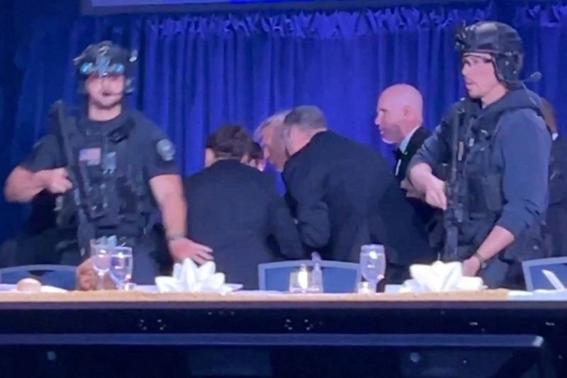 Trump Unharmed Following Shooting Incident at White House Correspondents' Dinner; Suspect Apprehended