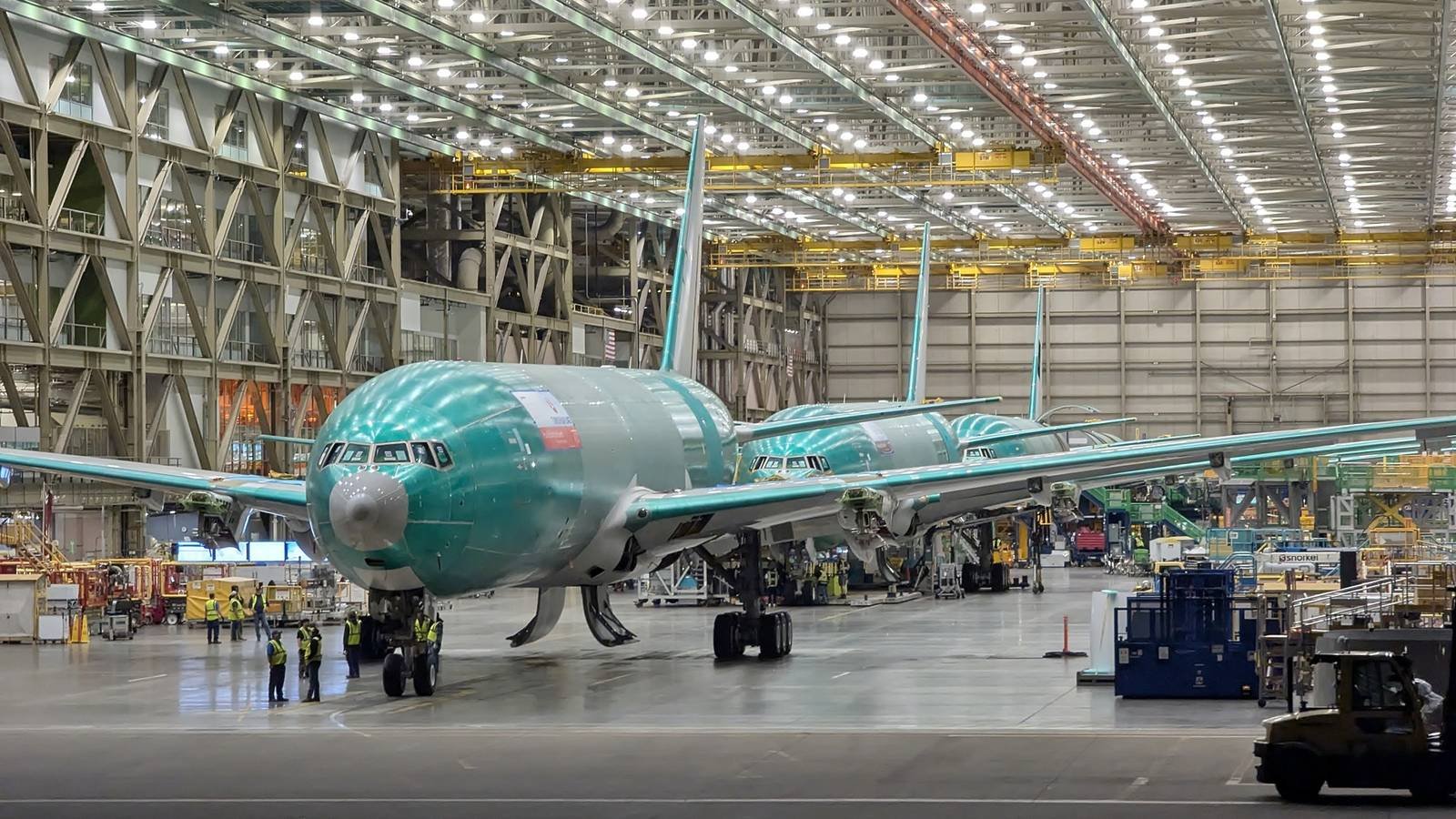 Boeing Unveils First 777-8 Freighter at Everett Facility