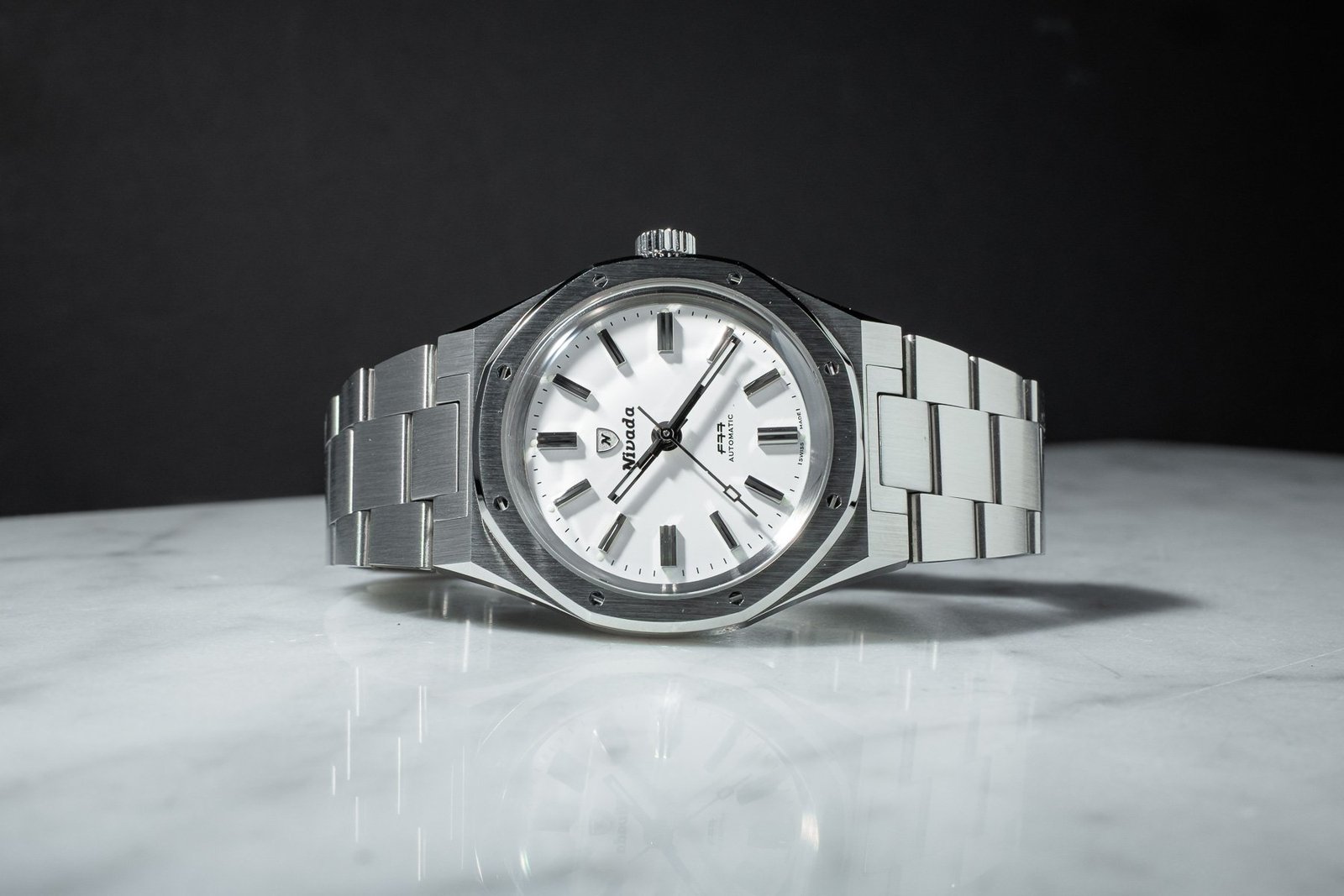 Nivada x Le Petit Poussoir F77 Limited Edition Polar White MK1 Watch