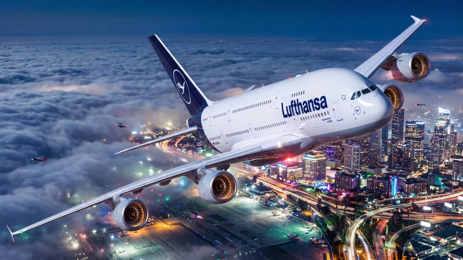 Explore Lufthansa's Airbus A380 Routes: Complete List of 8 Destinations with Map